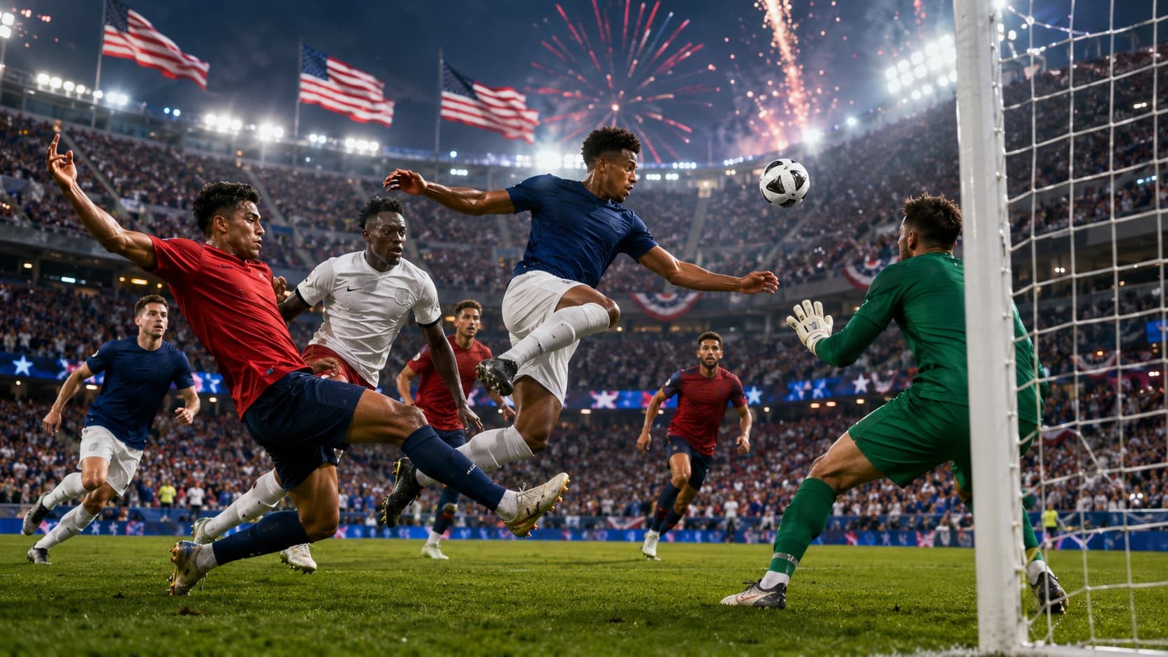 World Cup soccer match in America's anniversary year
